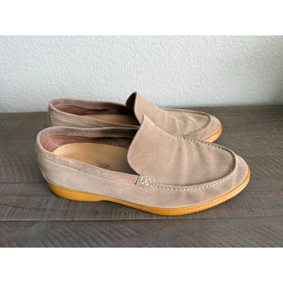 Loro Piana Beige Suede Summer Walk Loafers Size 40 1/2 Men US 7.5- 8 Luxury main image 6